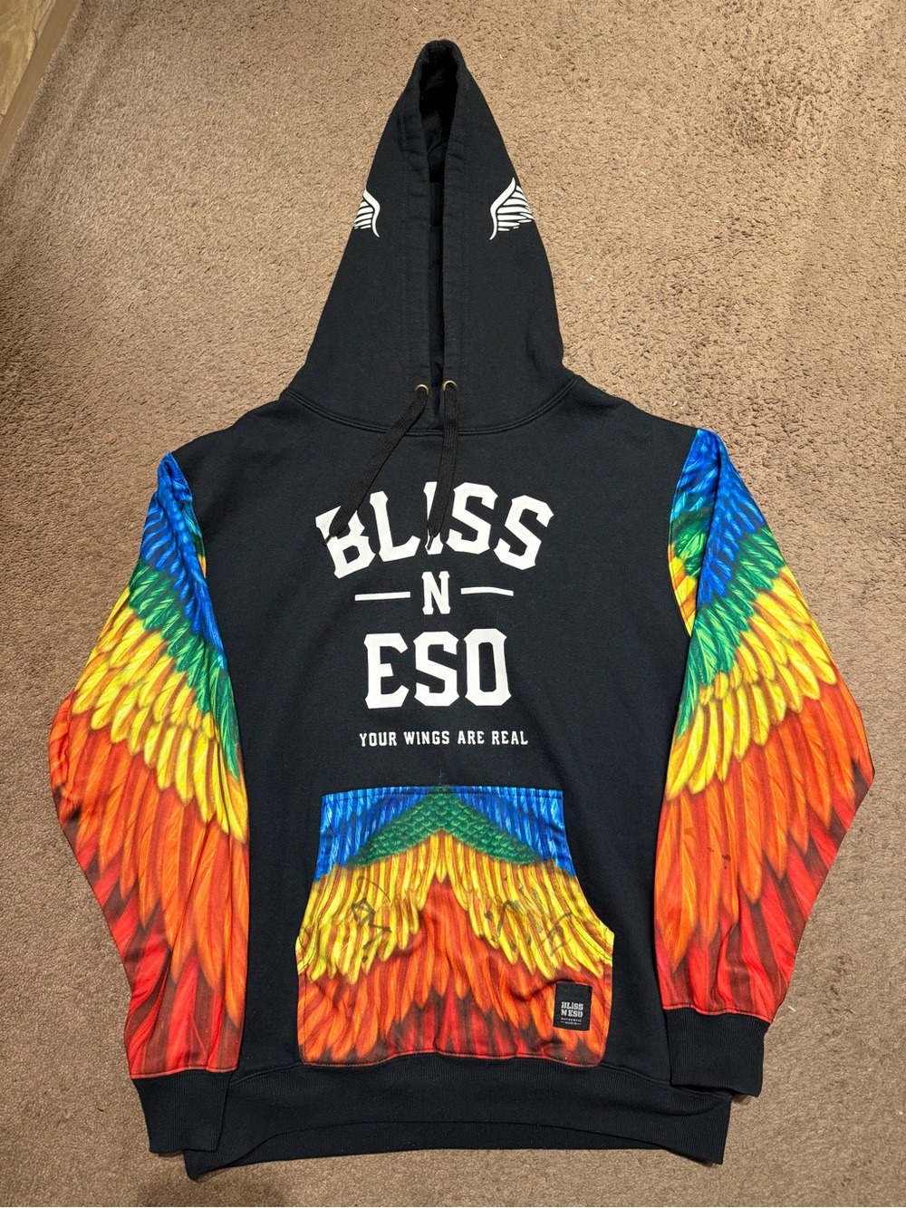 Bliss N Eso Flying Colours
Wings Hoodie